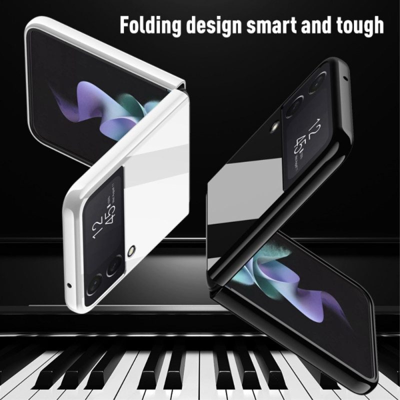 Folio Cover Samsung Galaxy Z Flip 4 Custodia in pelle Specchio