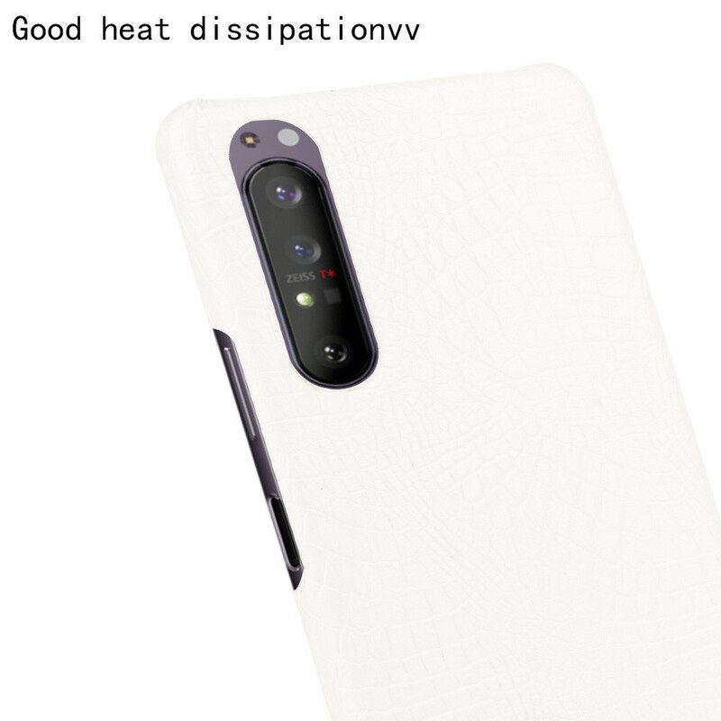 Cover Sony Xperia 1 II Effetto Pelle Di Coccodrillo