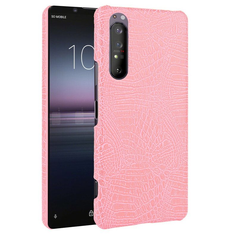 Cover Sony Xperia 1 II Effetto Pelle Di Coccodrillo