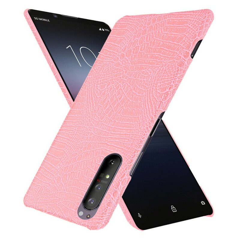 Cover Sony Xperia 1 II Effetto Pelle Di Coccodrillo