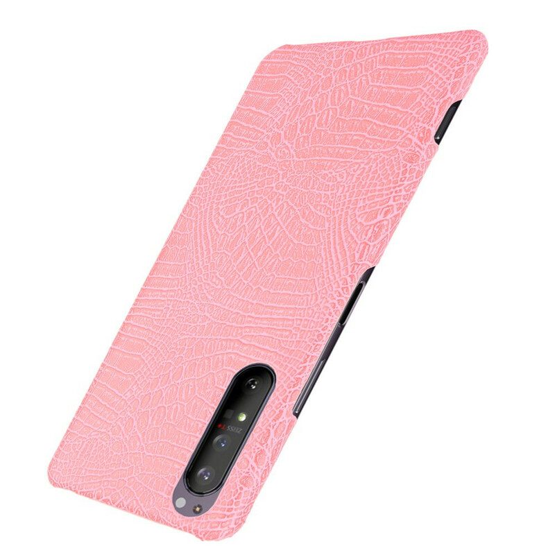 Cover Sony Xperia 1 II Effetto Pelle Di Coccodrillo