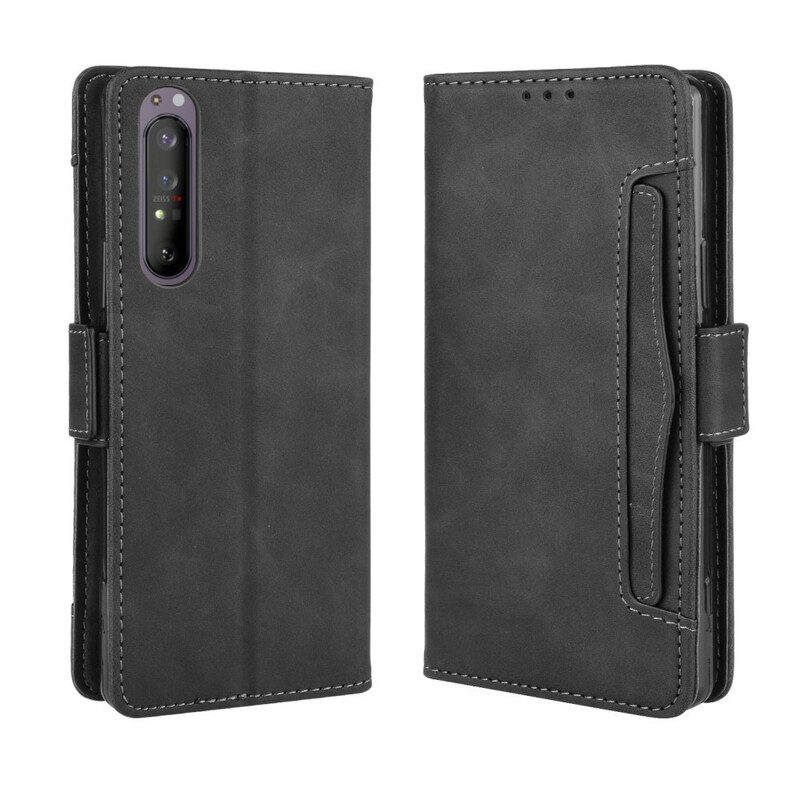 Custodia in pelle Sony Xperia 1 II Classe Premier Multi-carta