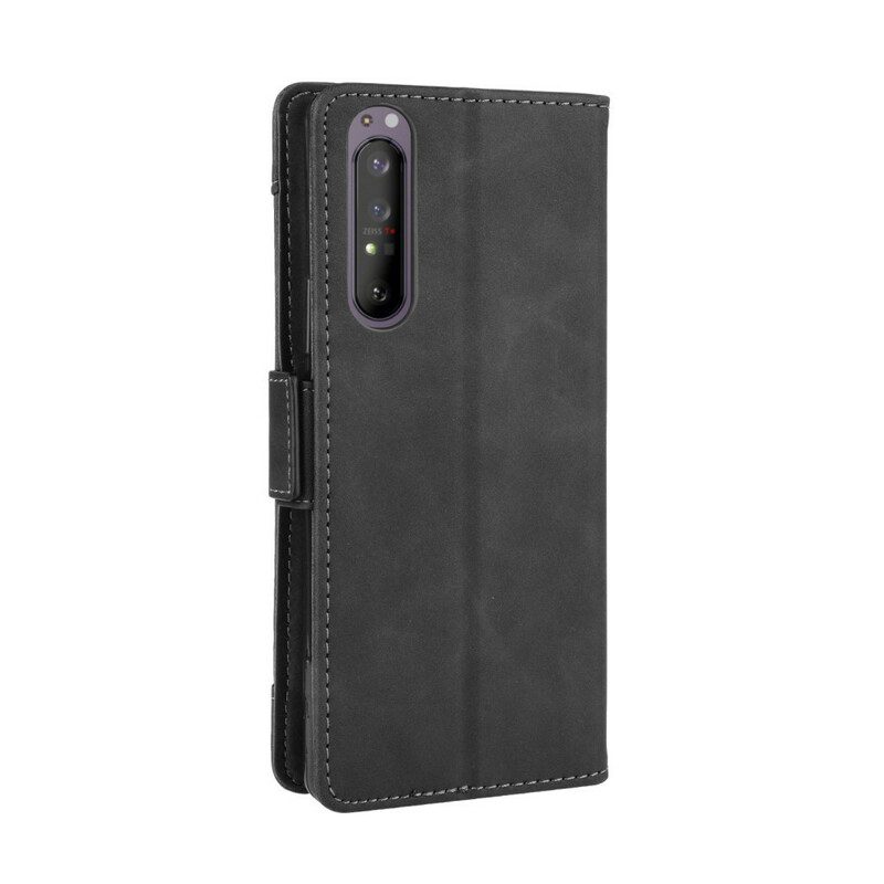 Custodia in pelle Sony Xperia 1 II Classe Premier Multi-carta