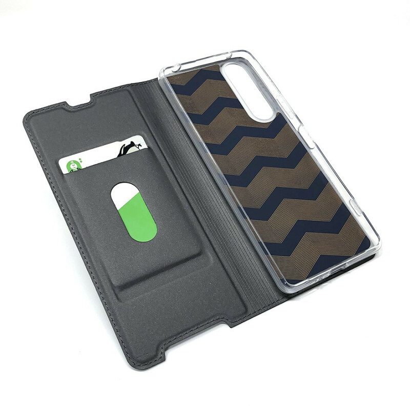 Folio Cover Sony Xperia 1 II Custodia in pelle Chiusura Magnetica