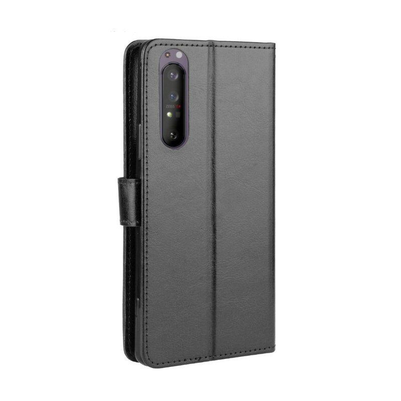 Folio Cover Sony Xperia 1 II Ecopelle Appariscente