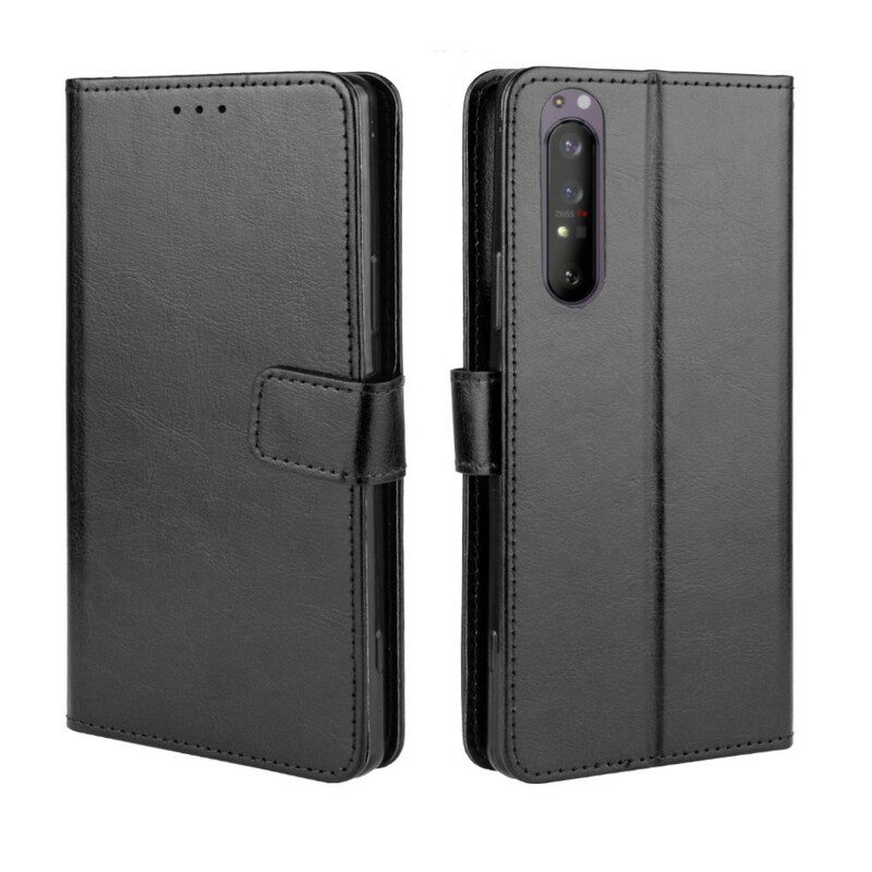 Folio Cover Sony Xperia 1 II Ecopelle Appariscente