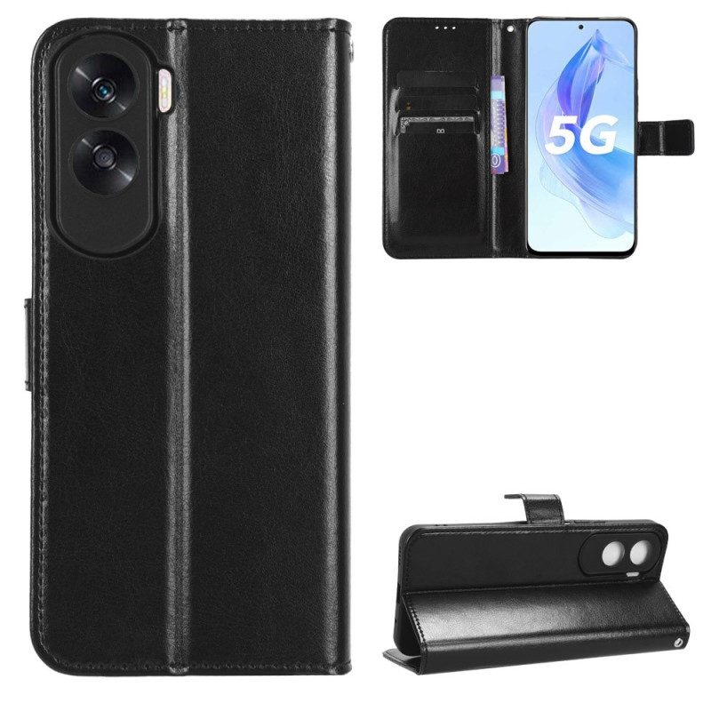 Custodia in pelle Honor 90 Lite Finta Pelle Con Cinturino