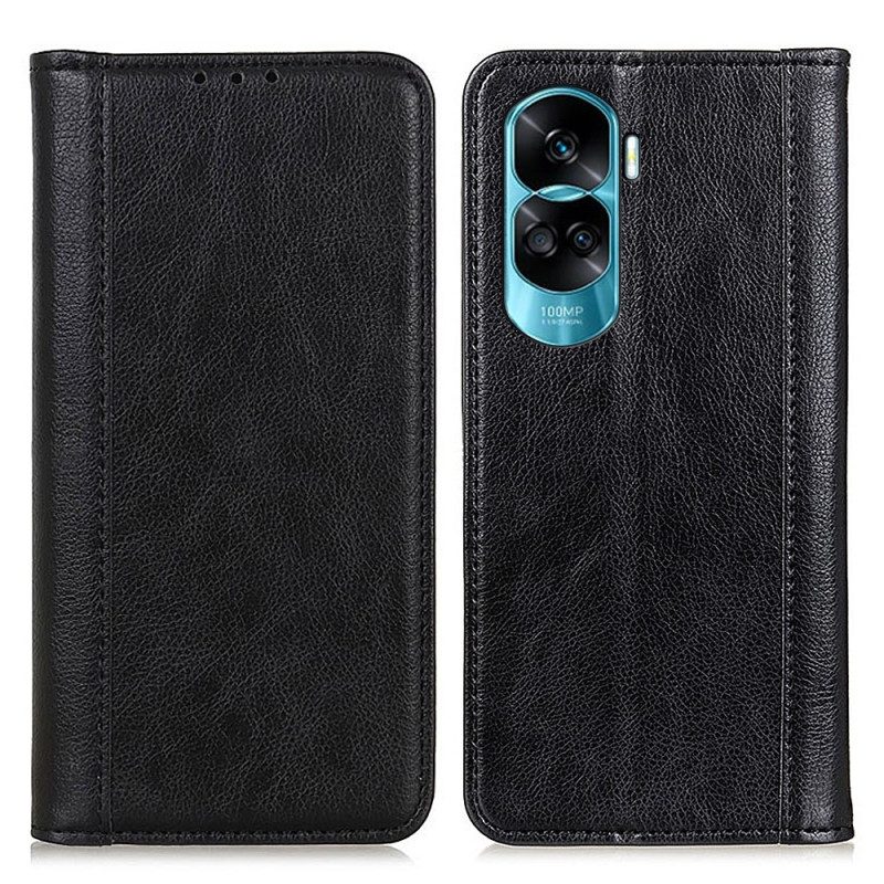 Folio Cover Honor 90 Lite Custodia in pelle Pelle Crosta