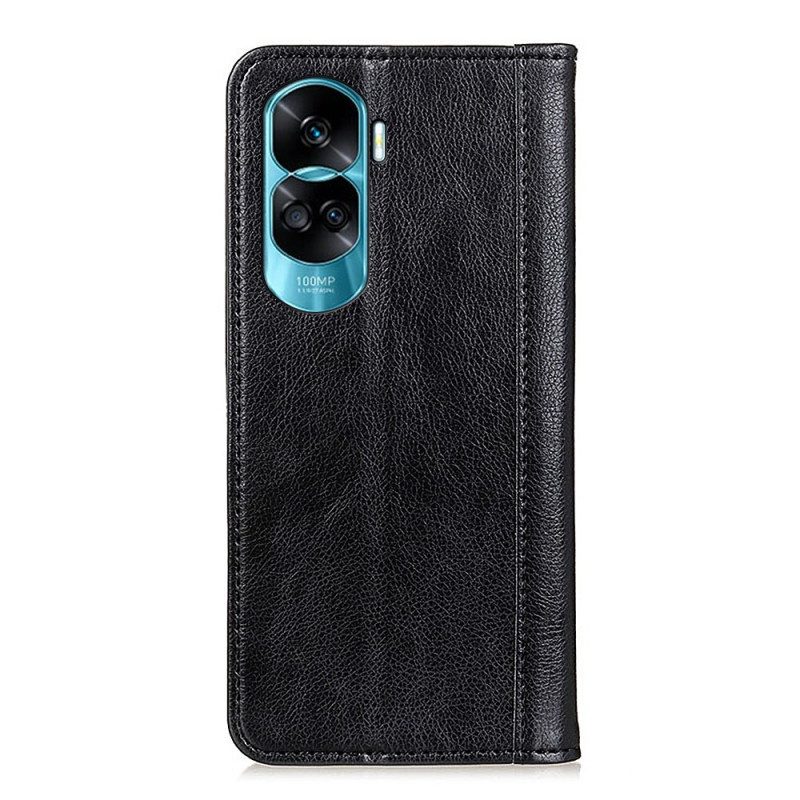 Folio Cover Honor 90 Lite Custodia in pelle Pelle Crosta