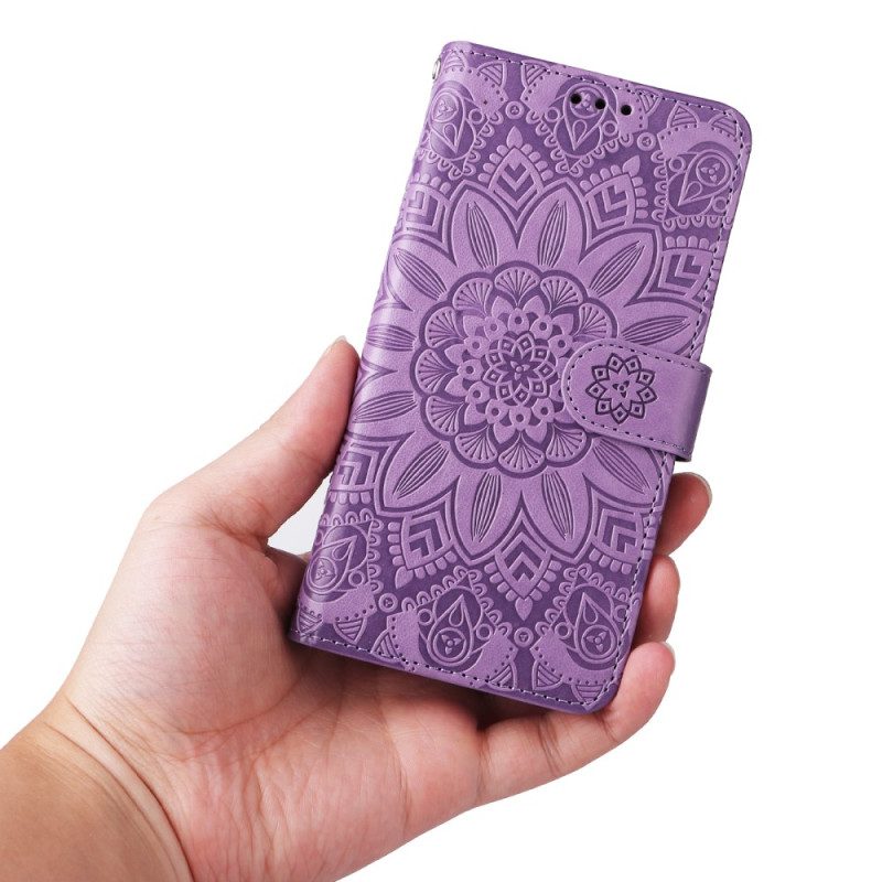 Folio Cover Honor 90 Lite Mandala Con Tracolla