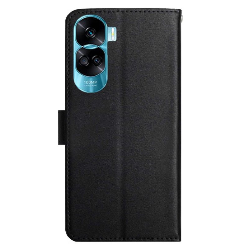 Folio Cover Honor 90 Lite Pelle Nappa