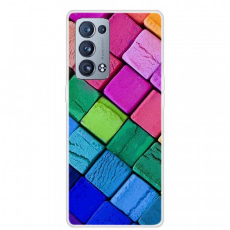 Cover Oppo Reno 6 Pro 5G Blocchi Colorati