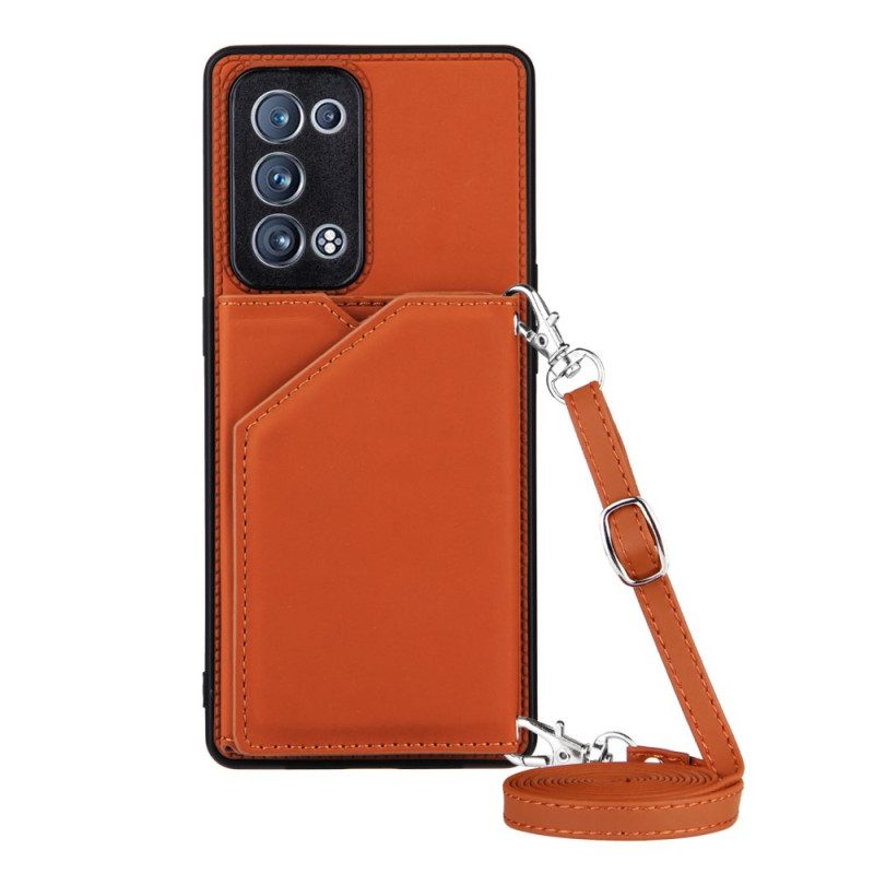 Cover Oppo Reno 6 Pro 5G Portacarte E Tracolla