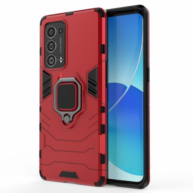 Cover Oppo Reno 6 Pro 5G Supporto Per Anello Girevole