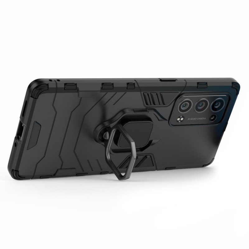 Cover Oppo Reno 6 Pro 5G Supporto Per Anello Girevole