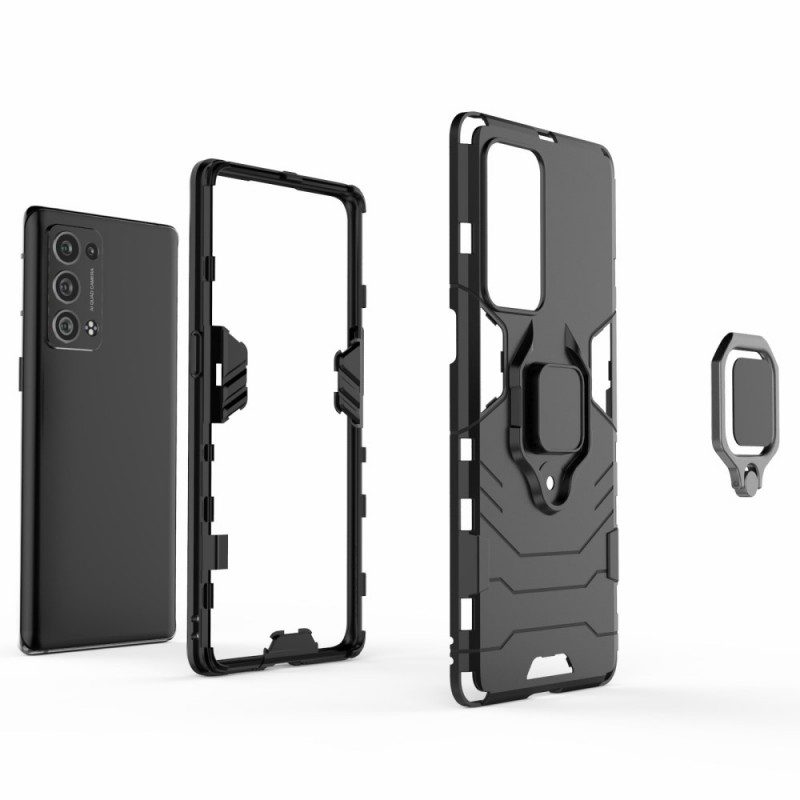 Cover Oppo Reno 6 Pro 5G Supporto Per Anello Girevole