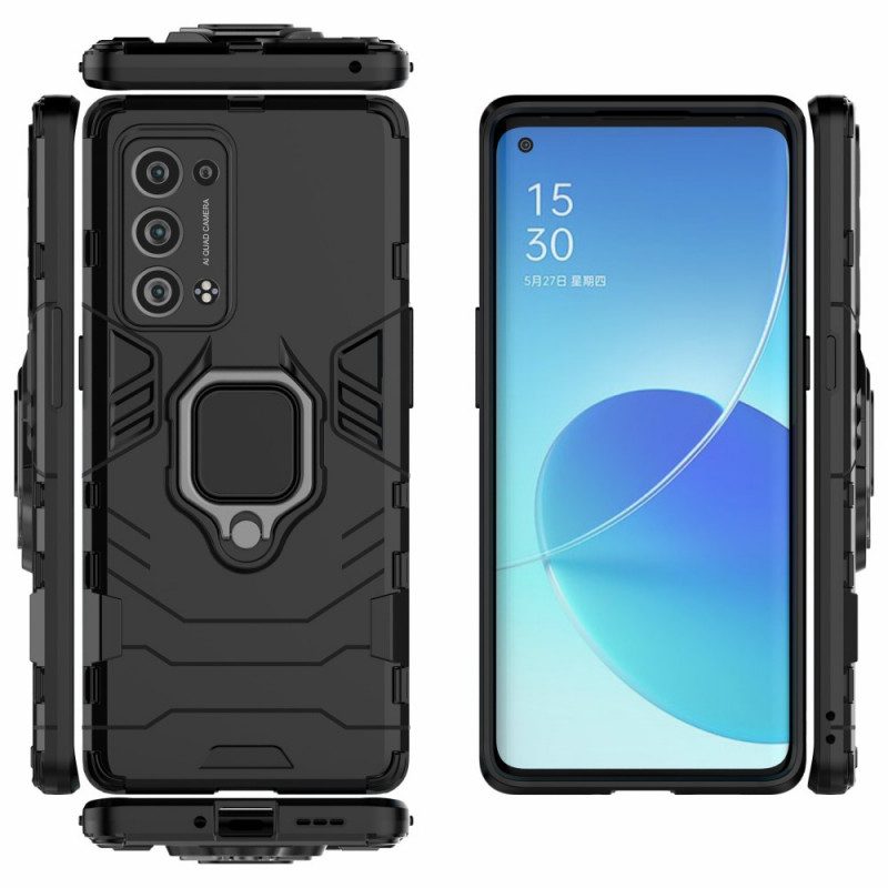 Cover Oppo Reno 6 Pro 5G Supporto Per Anello Girevole