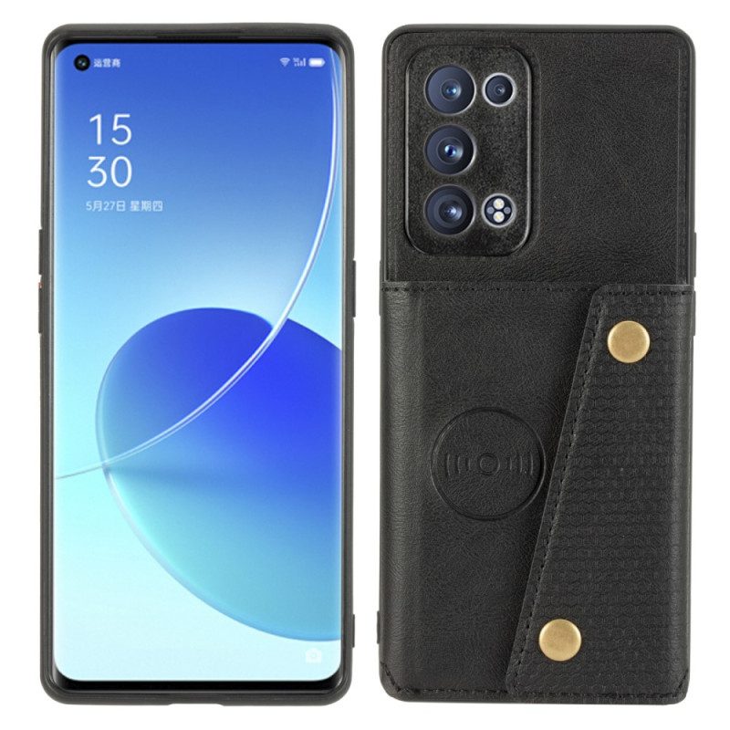 Cover Oppo Reno 6 Pro 5G Titolare Della Carta Volantino