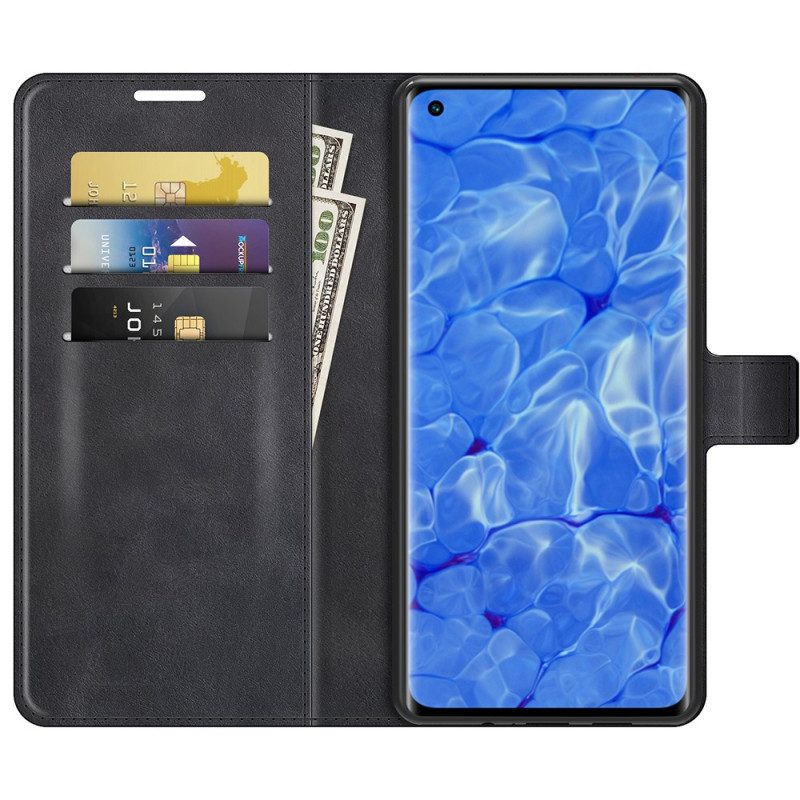 Custodia in pelle Oppo Reno 6 Pro 5G Morbidezza Al Tatto