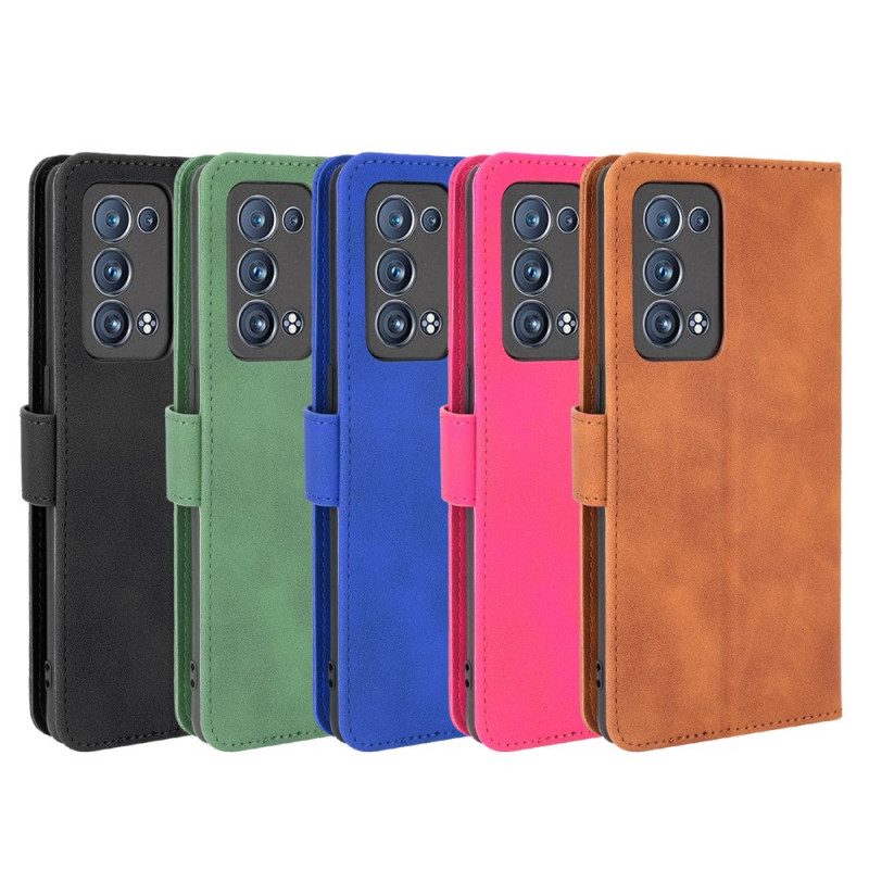 Folio Cover Oppo Reno 6 Pro 5G Cinturino In Ecopelle Colorata