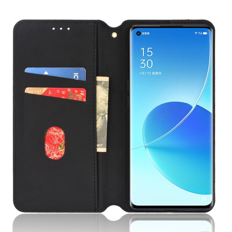 Folio Cover Oppo Reno 6 Pro 5G Custodia in pelle Cubi 3d