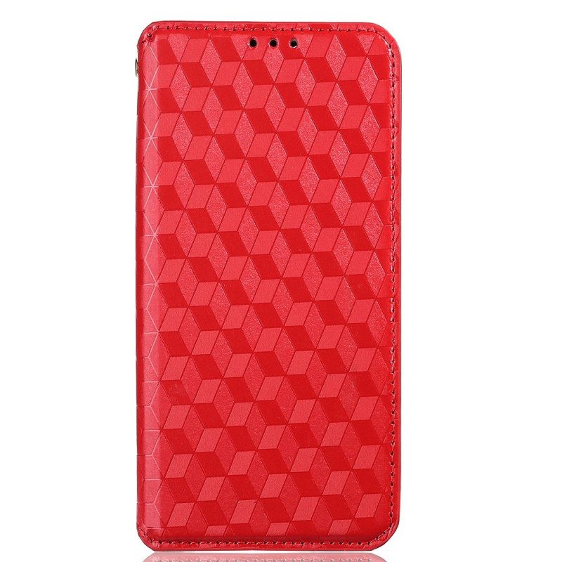 Folio Cover Oppo Reno 6 Pro 5G Custodia in pelle Cubi 3d