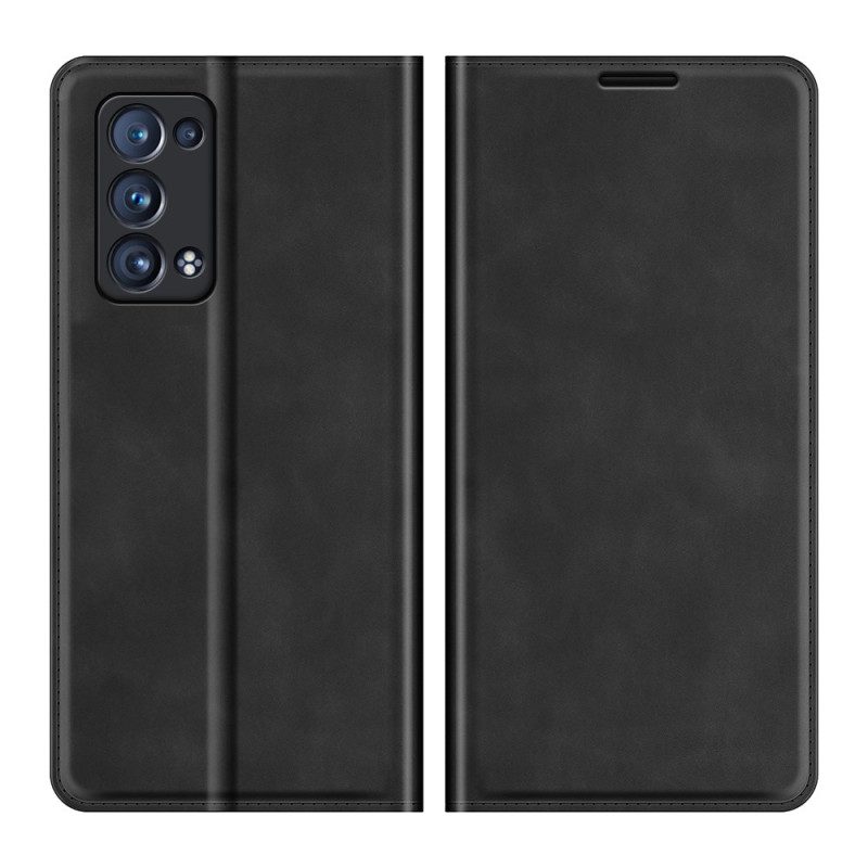 Folio Cover Oppo Reno 6 Pro 5G Custodia in pelle Morbidezza Al Tatto