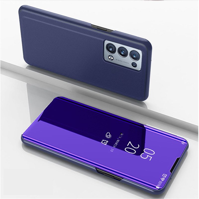 Folio Cover Oppo Reno 6 Pro 5G Custodia in pelle Superficie Ultra Liscia