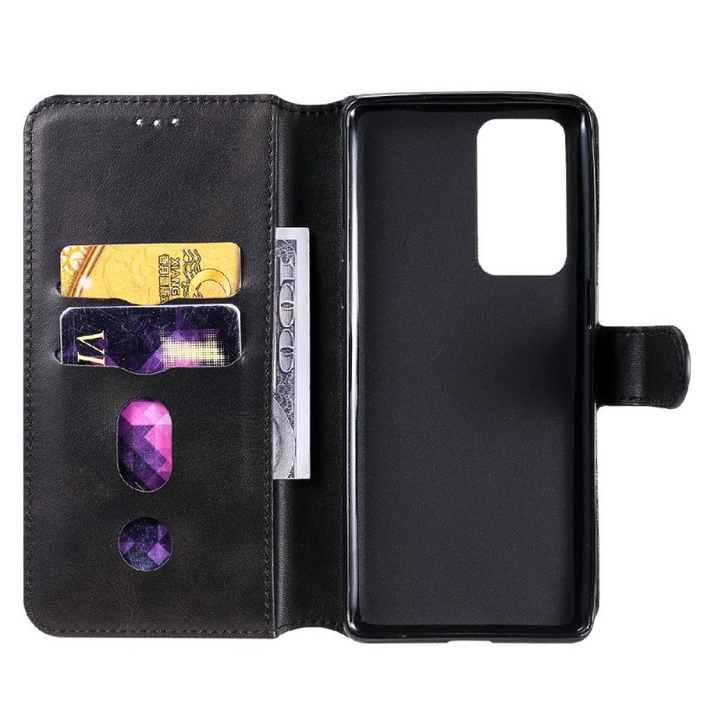 Folio Cover Oppo Reno 6 Pro 5G Ecopelle Classica E Chiusura