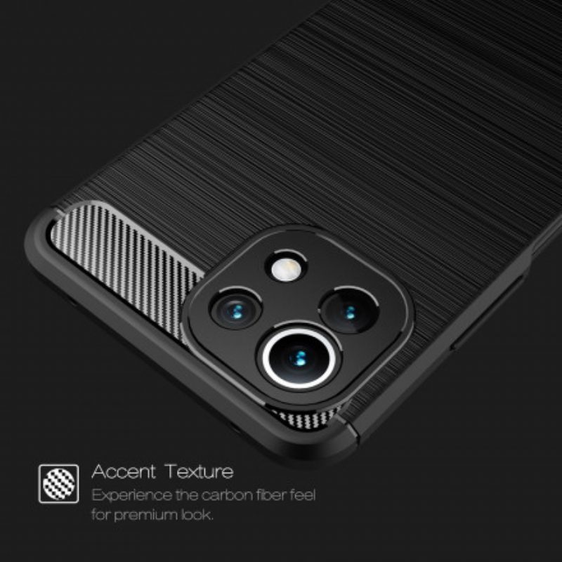 Cover Xiaomi Redmi Note 10 5G Fibra Di Carbonio Spazzolata