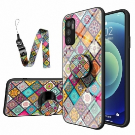 Cover Xiaomi Redmi Note 10 5G Supporto Magnetico Patchwork