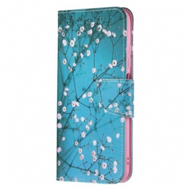 Custodia in pelle Xiaomi Redmi Note 10 5G Albero In Fiore