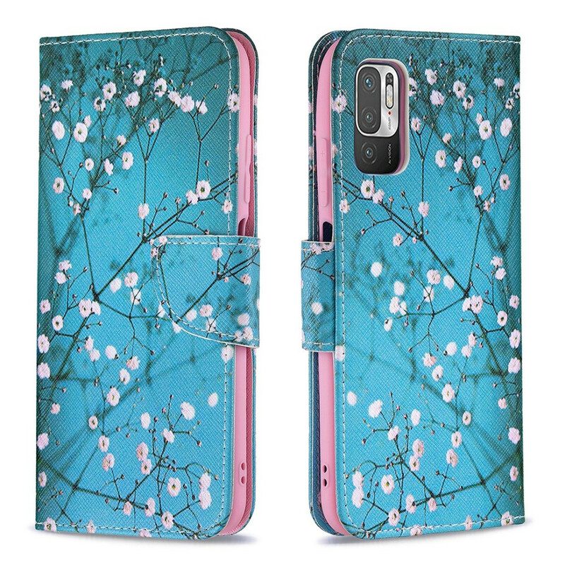 Custodia in pelle Xiaomi Redmi Note 10 5G Albero In Fiore