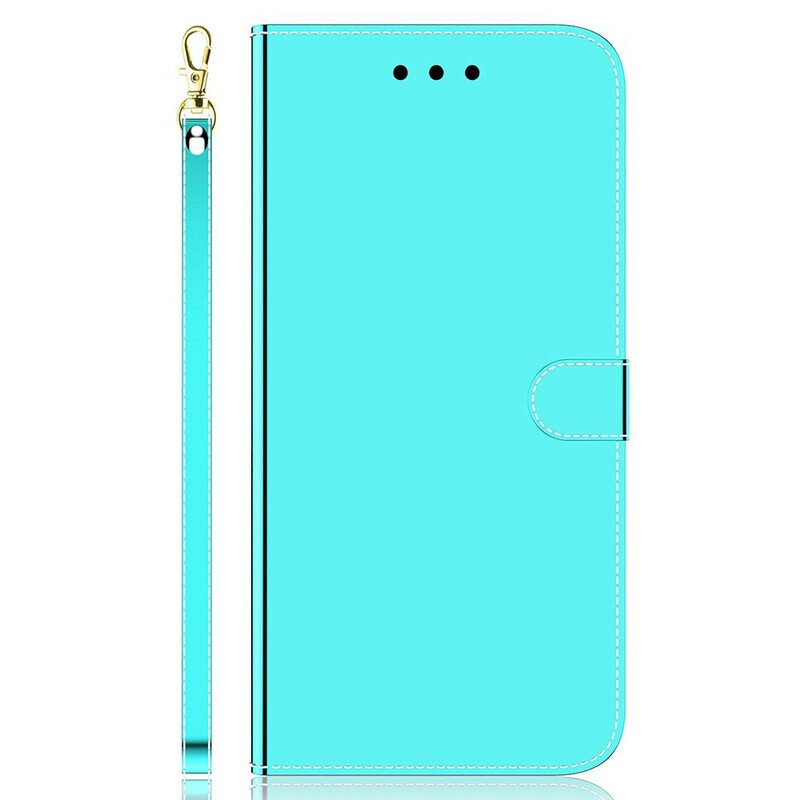 Custodia in pelle Xiaomi Redmi Note 10 5G Copertura Dello Specchio