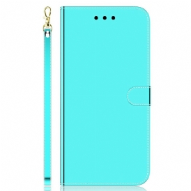 Custodia in pelle Xiaomi Redmi Note 10 5G Copertura Dello Specchio