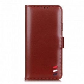 Custodia in pelle Xiaomi Redmi Note 10 5G Effetto Pelle Tricolore