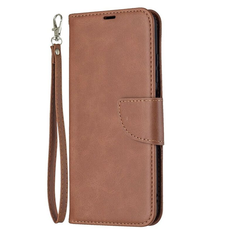 Custodia in pelle Xiaomi Redmi Note 10 5G Folio Cover Lembo Liscio Obliquo