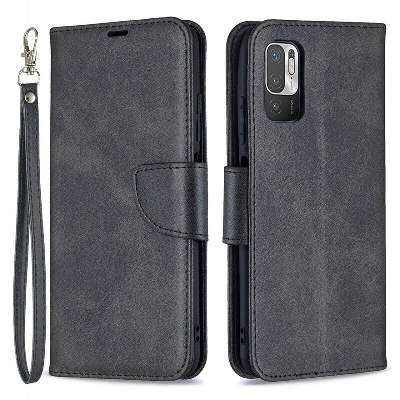 Custodia in pelle Xiaomi Redmi Note 10 5G Folio Cover Lembo Liscio Obliquo