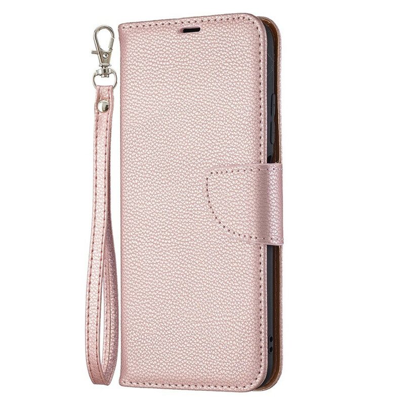 Custodia in pelle Xiaomi Redmi Note 10 5G Folio Cover Litchi Rabat Obliquo