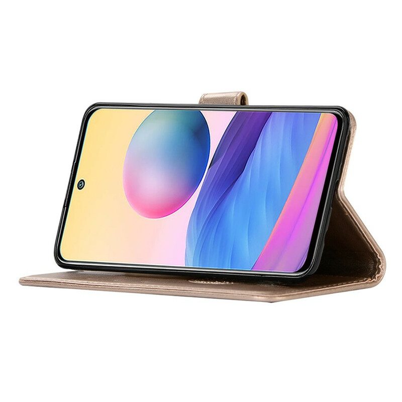 Custodia in pelle Xiaomi Redmi Note 10 5G Gufo Acchiappasogni