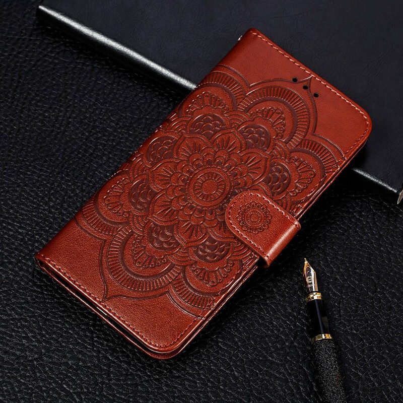 Custodia in pelle Xiaomi Redmi Note 10 5G Mandala Completo