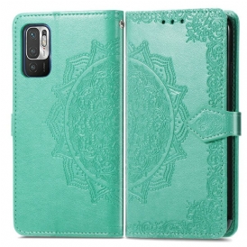 Custodia in pelle Xiaomi Redmi Note 10 5G Mandala Medioevo