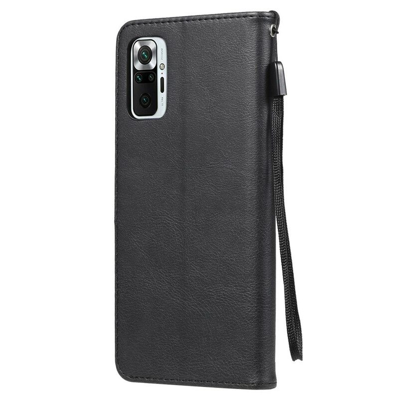 Custodia in pelle Xiaomi Redmi Note 10 5G Monocromo