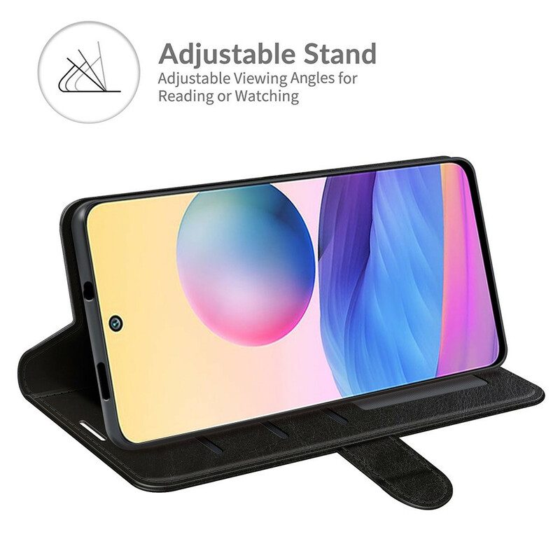 Custodia in pelle Xiaomi Redmi Note 10 5G Monocromo