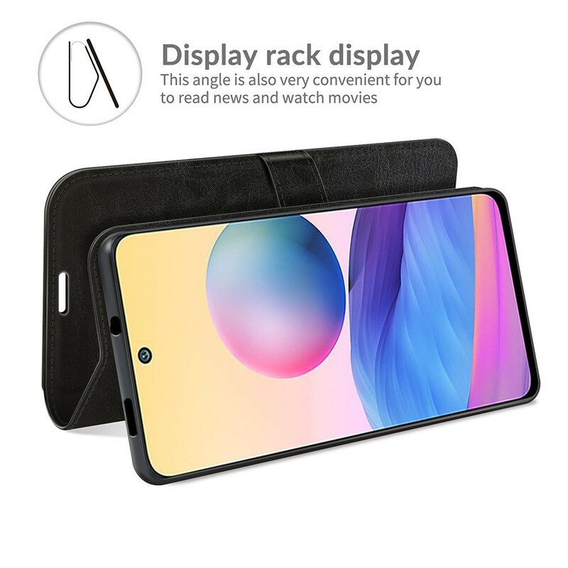 Custodia in pelle Xiaomi Redmi Note 10 5G Monocromo