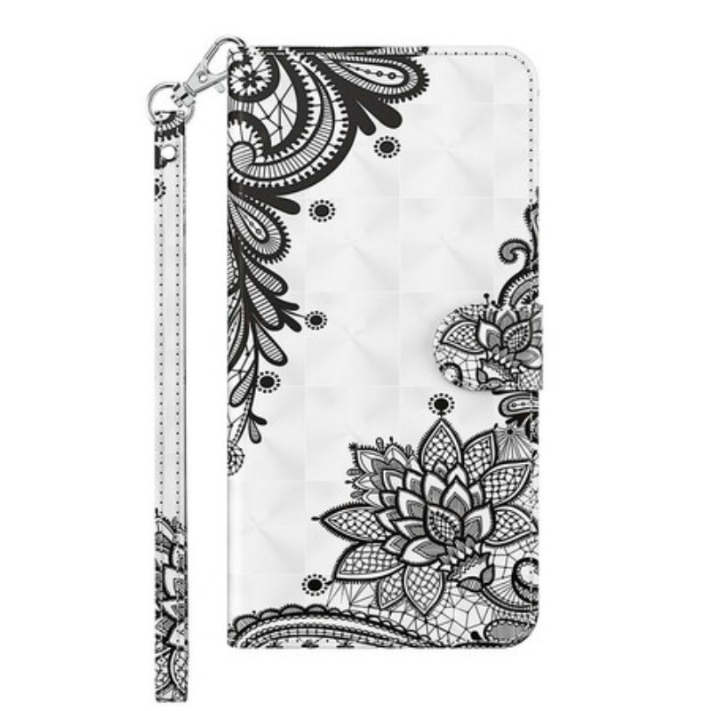 Custodia in pelle Xiaomi Redmi Note 10 5G Pizzo Elegante