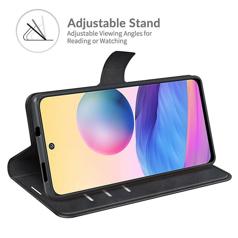 Custodia in pelle Xiaomi Redmi Note 10 5G Stile In Pelle