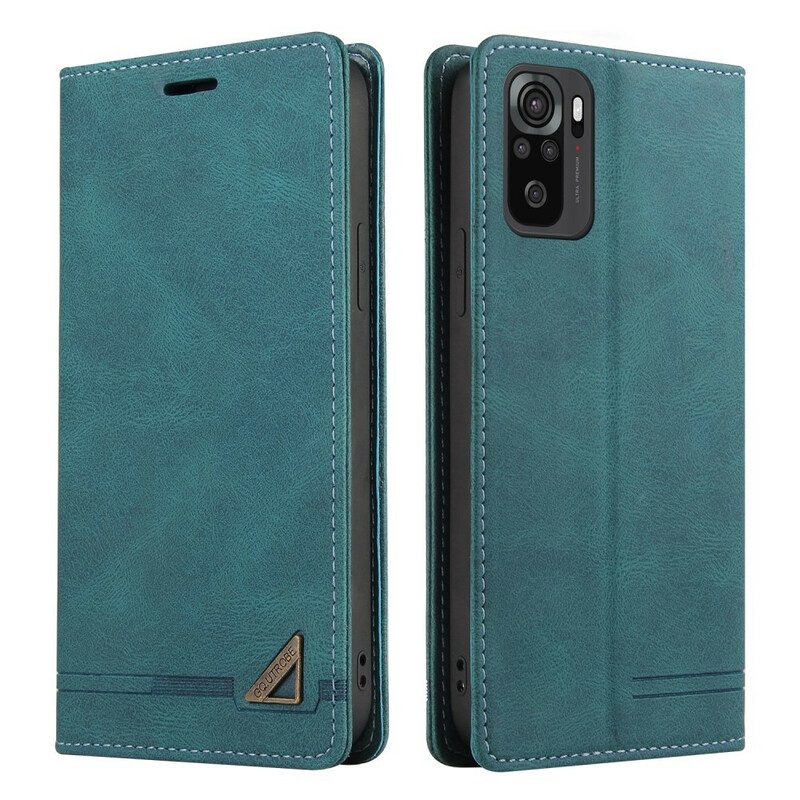 Folio Cover Xiaomi Redmi Note 10 5G Custodia in pelle Ecopelle Gq.utrobe