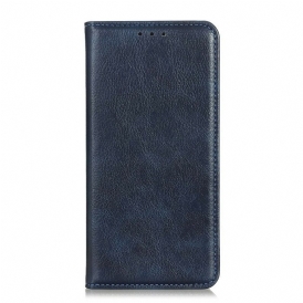 Folio Cover Xiaomi Redmi Note 10 5G Custodia in pelle Trama Di Cuoio Spaccato Di Litchi