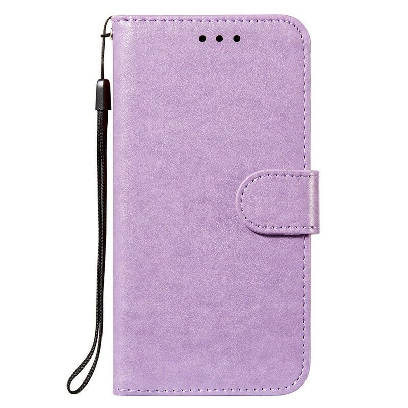 Folio Cover Xiaomi Redmi Note 10 5G Design In Pelle Con Cinturino